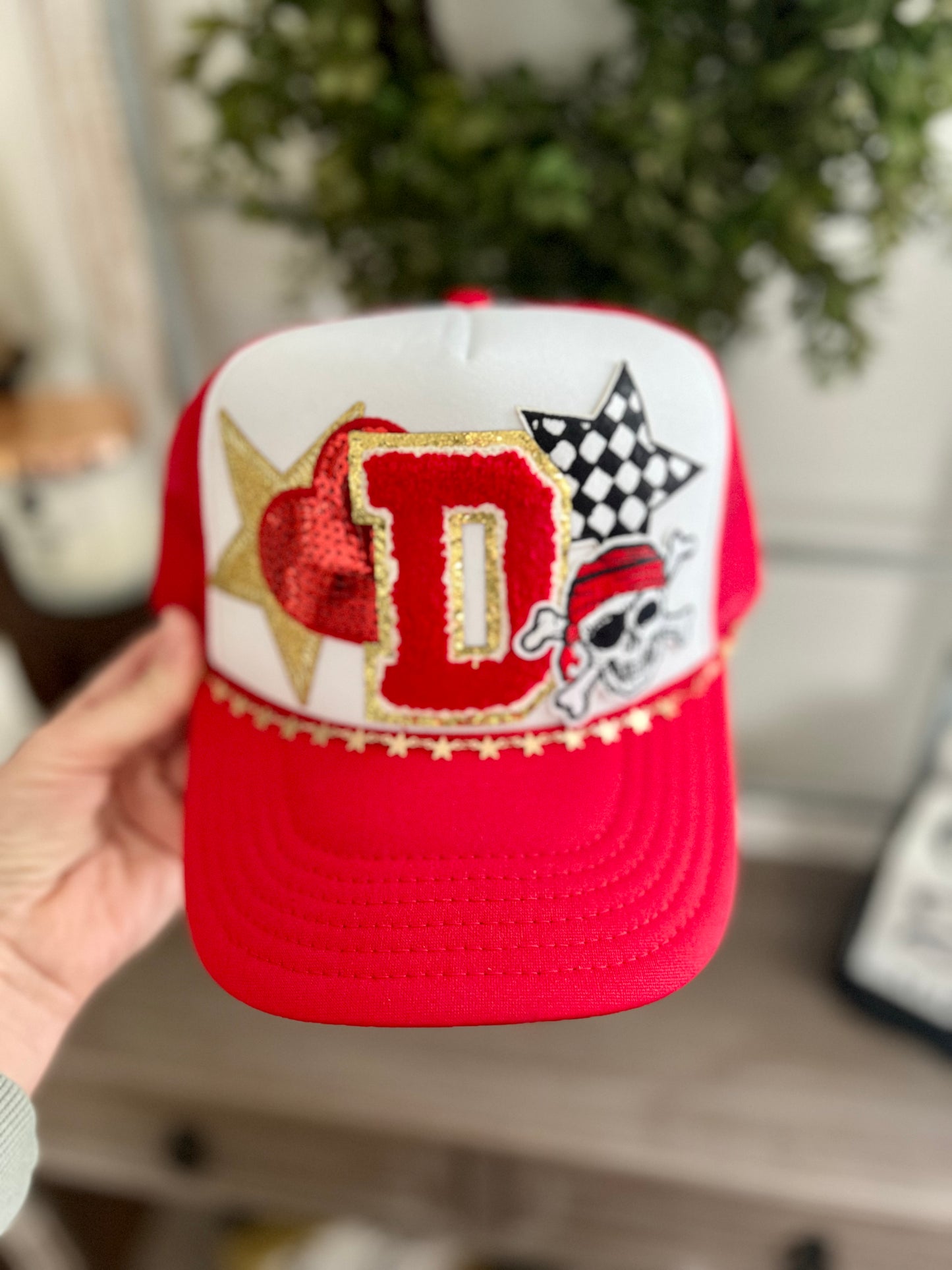 Team Initial Patch Hat 1