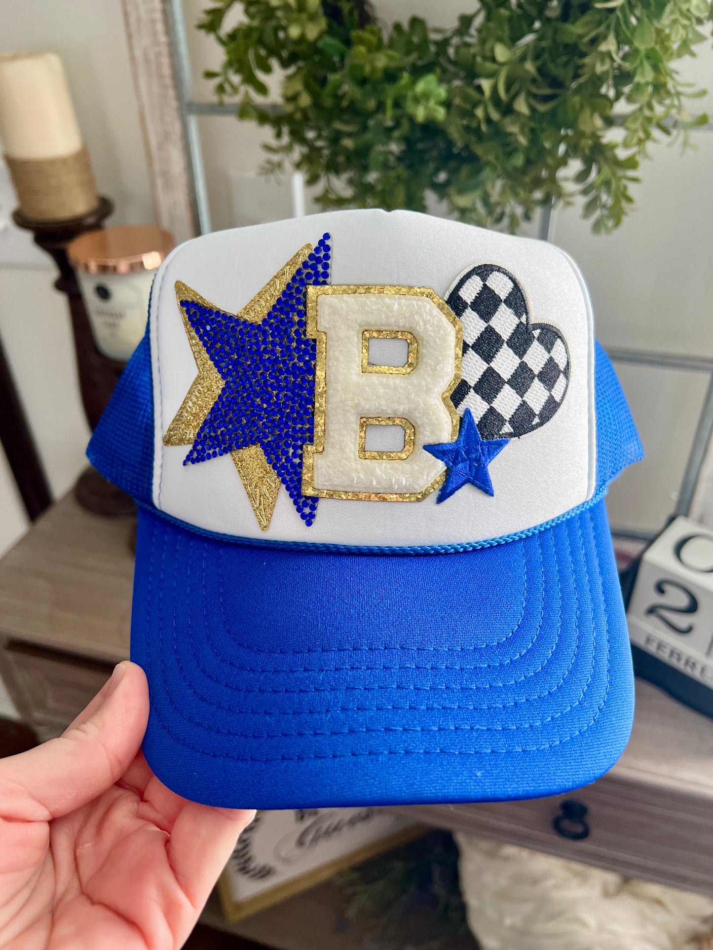 Team Initial Patch Hat 2