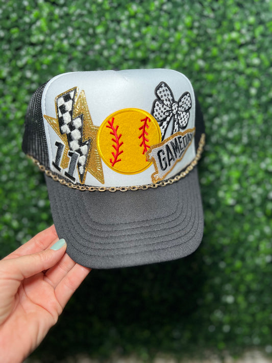 Game Day Softball Patch Hat