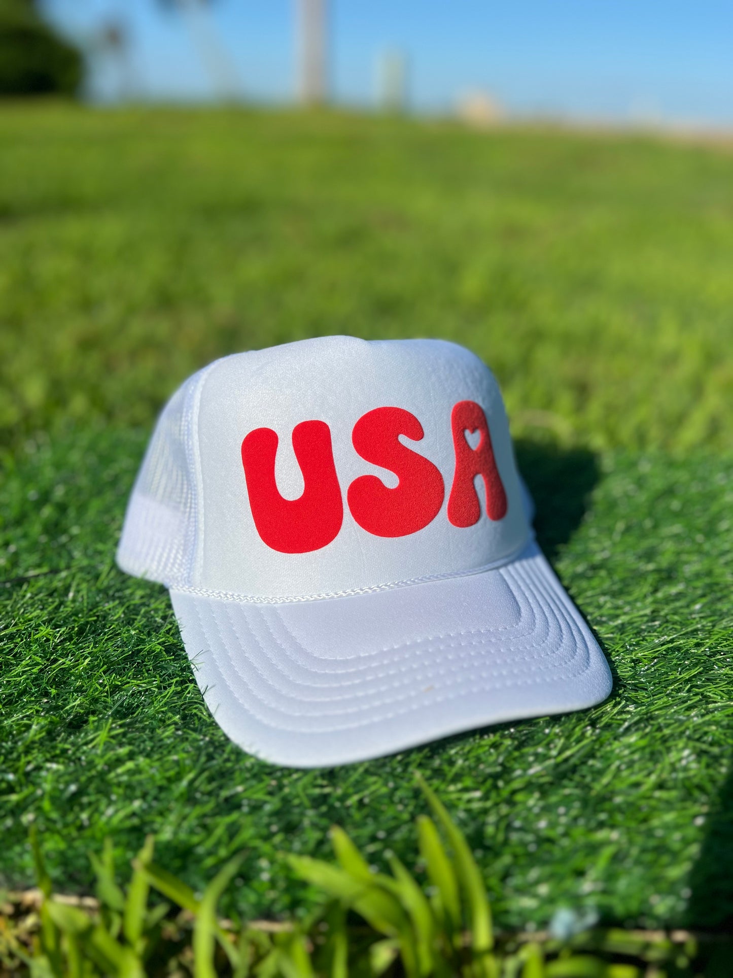 USA Puff Lettering