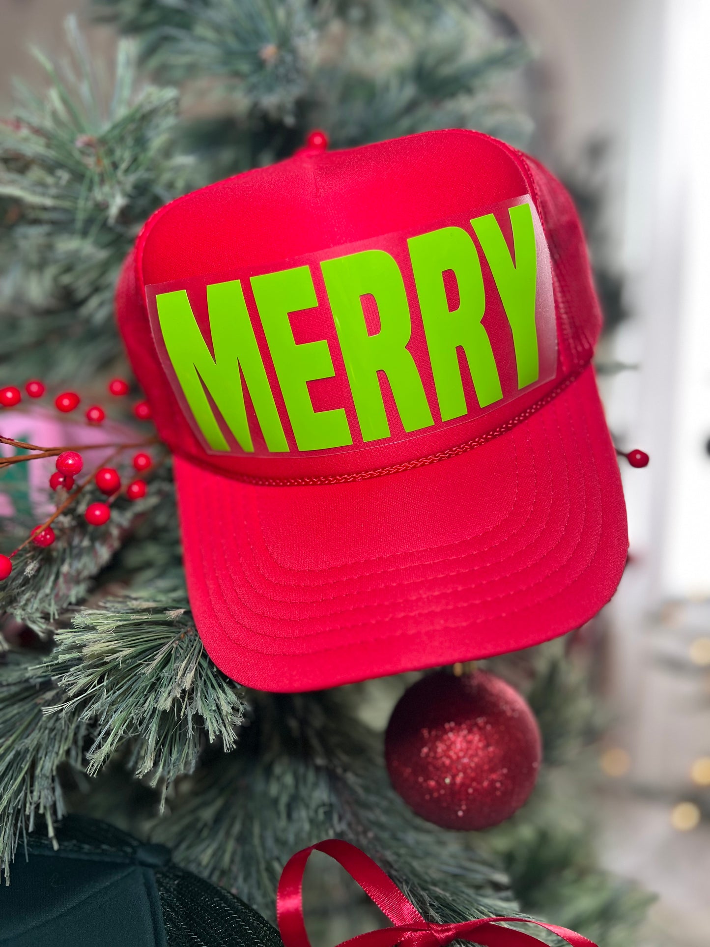 Red Hat
Neon Green Text