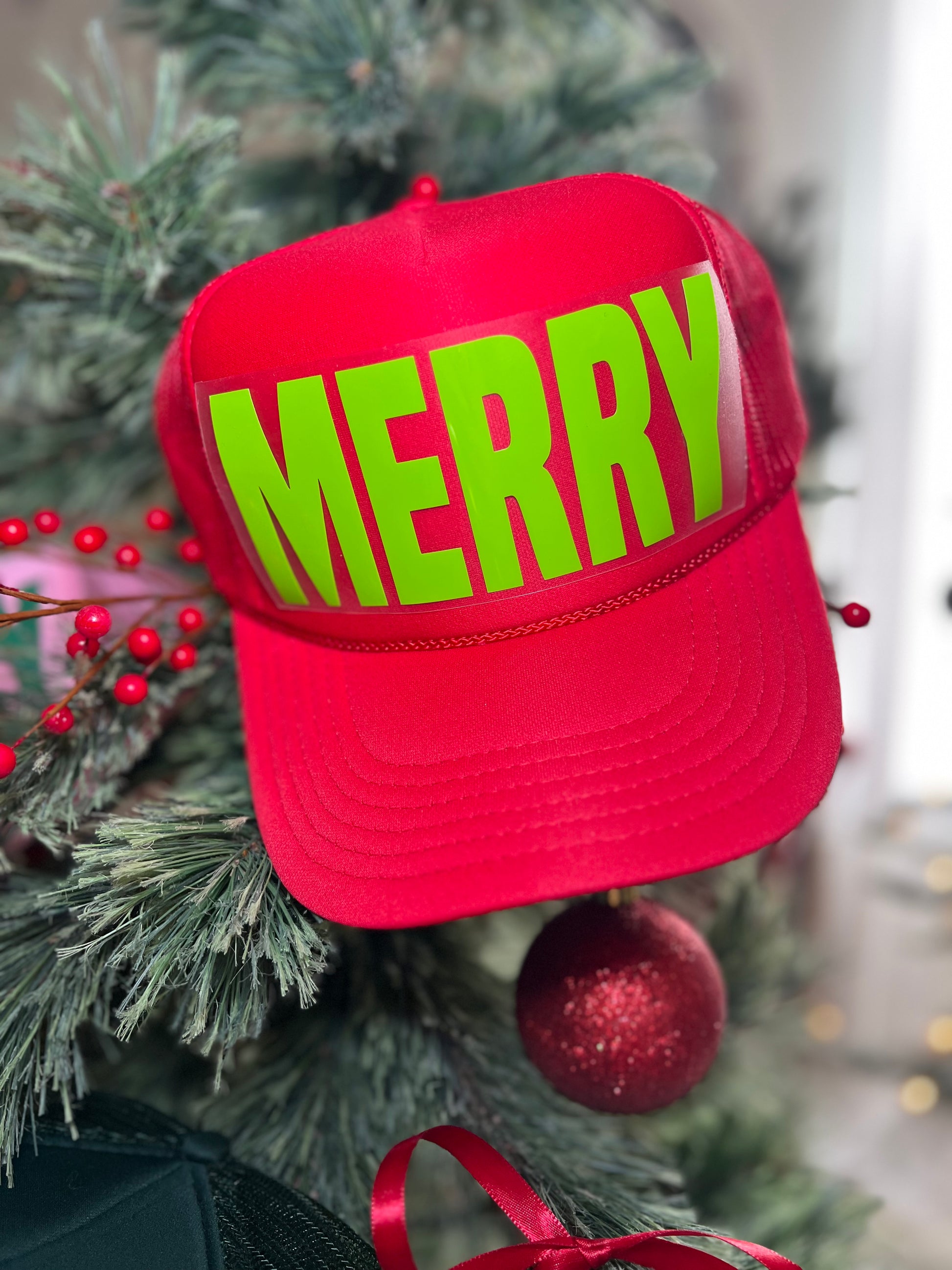 Red Hat
Neon Green Text